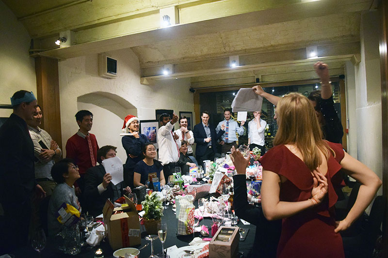 group christmas dinner 2018